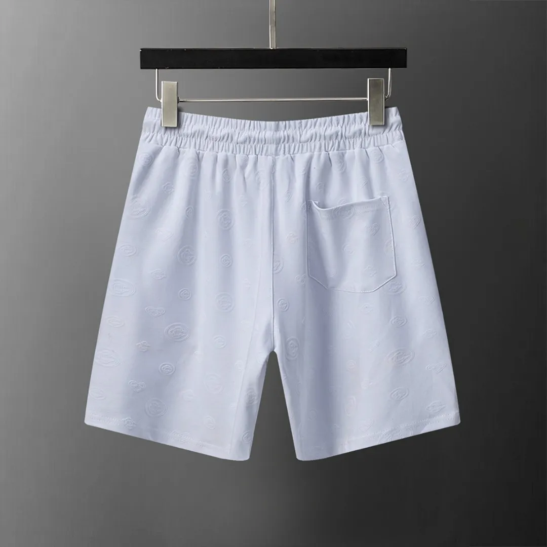 29108# New Arrival casual shorts from the 2026 spring and summer official website, full of jacquard fabric, handsome, comfortable fabric, rigorous workmanship and neat wiring. Good upper body effect·Sizes M-3XL White